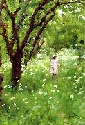 Thomas Cooper Gotch The Orchard oil painting